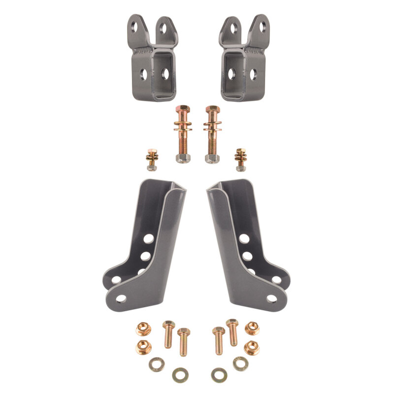 Jeep Wrangler Shock Mounts - Front + Rear - Synergy Mfg - Lower Shock Relocation Kit - `18-`27